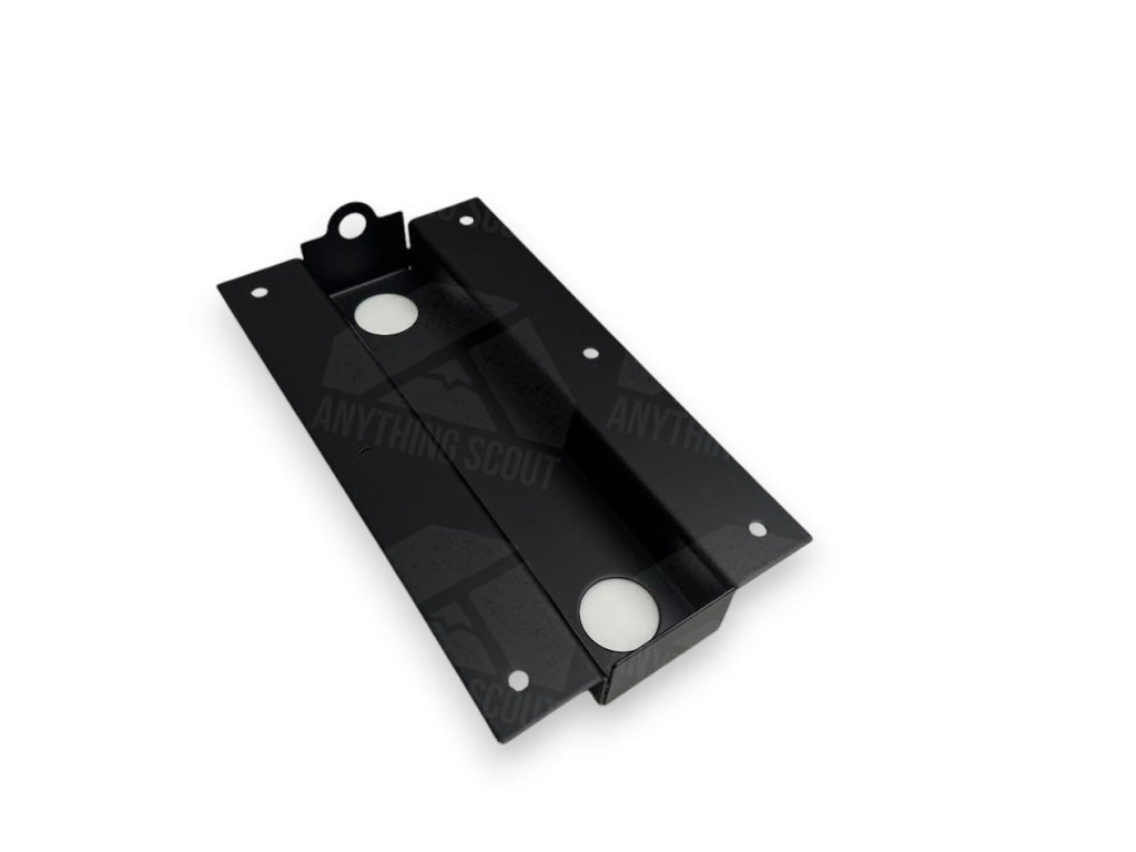 Heater Box End Cap Satin Black Powdercoat / Front (holes) / Scout 800 + Early Scout II (2.25’’ wide)