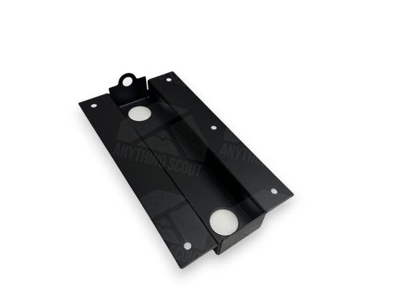 Heater Box End Cap Satin Black Powdercoat / Front (holes) / Scout 800 + Early Scout II (2.25’’ wide)