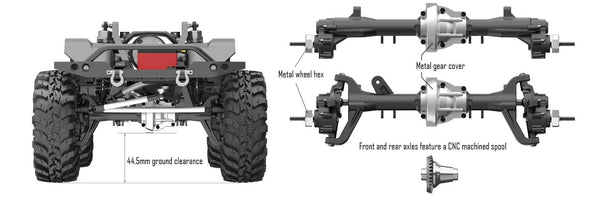 Scout II RC Axles