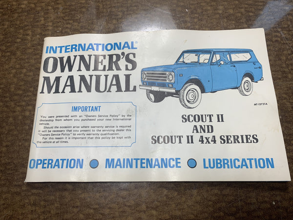 PUPS - Scout Owners & Operators Manuals