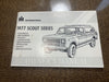 PUPS - Scout Owners & Operators Manuals