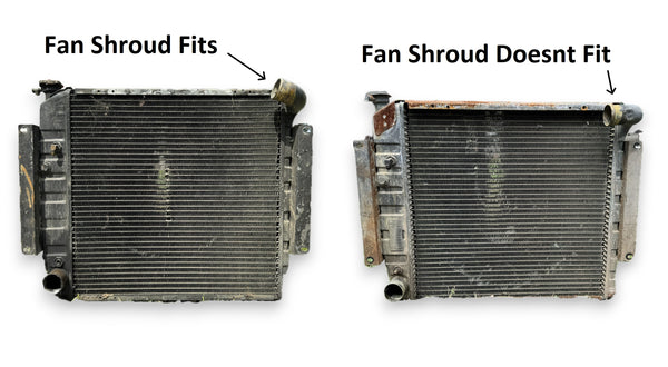 Scout II radiator electric fan