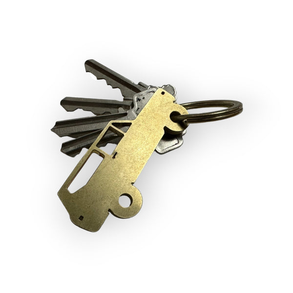 Ih Scout Keychain Brass