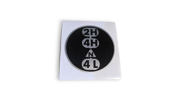 Transfer Case Decal - Modern Shift Pattern