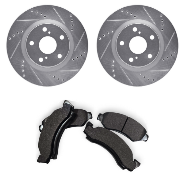 Brakes, Scout II, Terra, Traveler, 1971-1980, Premium brakes, drilled, slotted