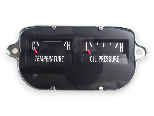 Reproduction Temp & Oil Pressure Gauge - Scout II, Terra, Traveler